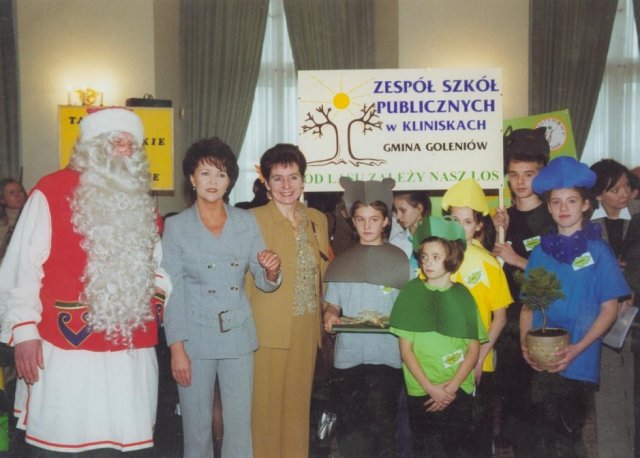 Wizyta w Pałacu Prezydenckim uczniów SP Kliniska (2002r.)